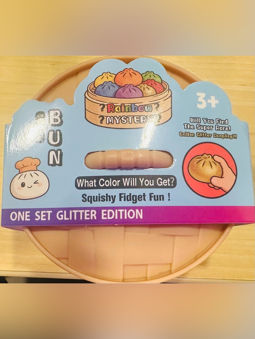 Mystery Glitter Bun Squishy Fidget